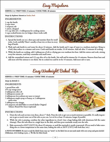 Sample Page - Dinners