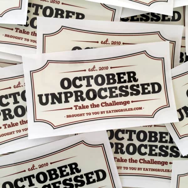 October Unprocessed Stickers